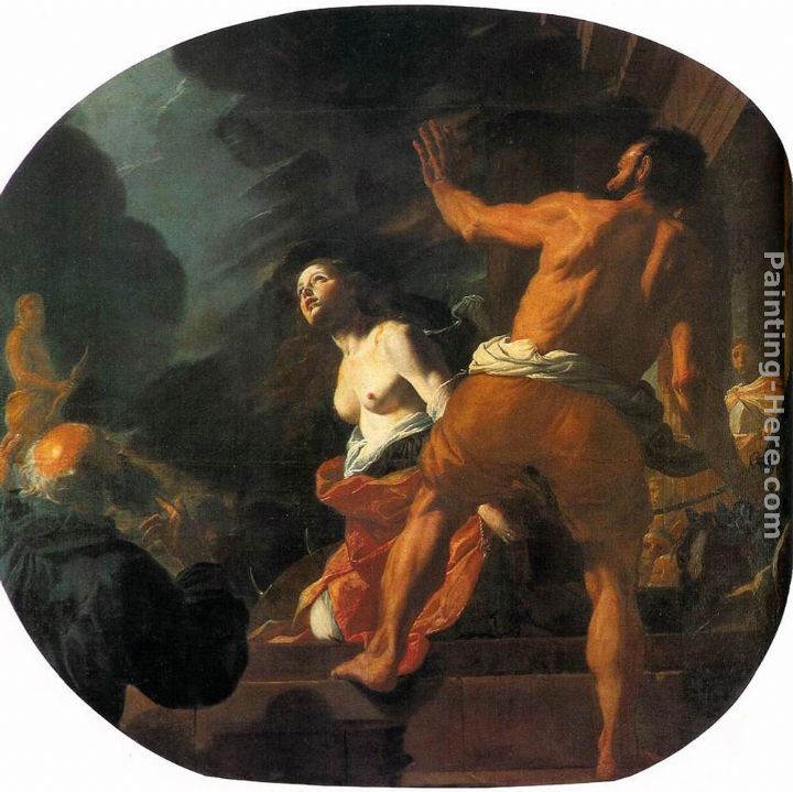 Beheading of St. Catherine painting - Mattia Preti Beheading of St. Catherine art painting